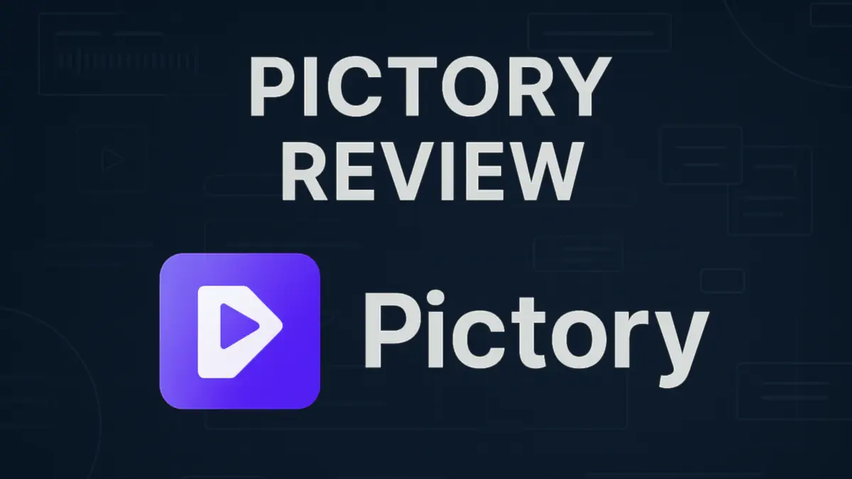 Pictory script-to-video interface with captions and branding presets